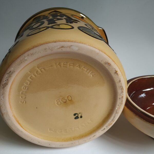 Vintage rumtopf van W. Germany Scheurich keramik