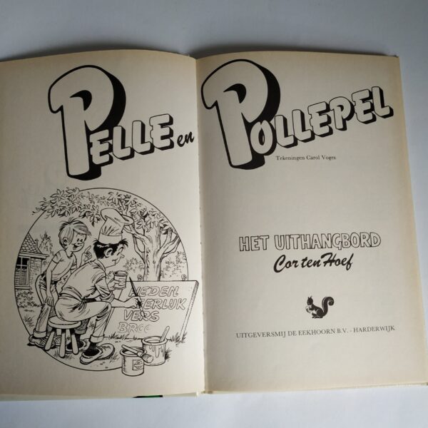 Vintage kinderboek Pelle en Pollepel, het uithangbord uit 1984