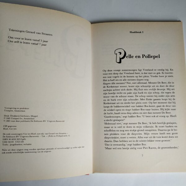 Boek Pelle en Pollepel - de rode woonwagen (deel 4) - 1985 - hardcover 59 pagina's (4)