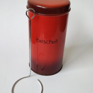 Vintage beschuitbus van Brabantia met lift