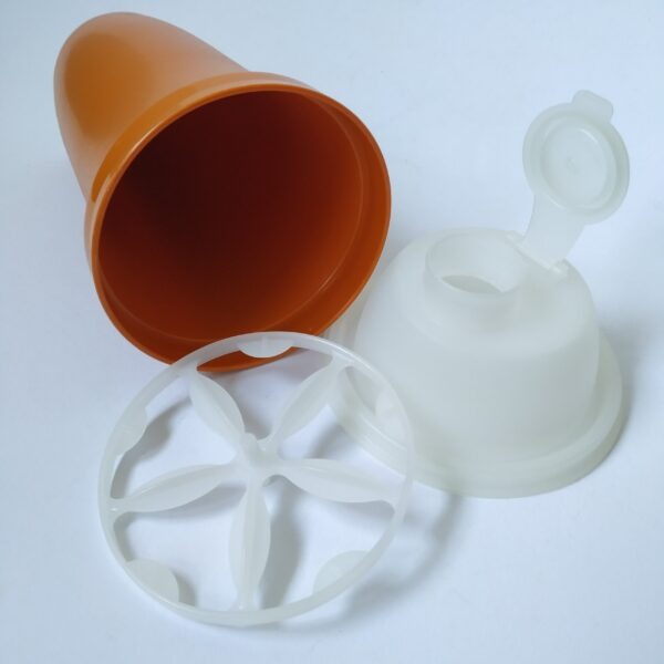 Shake beker – quick shaker Tupperware – oranje – hoogte 20 cm (3)