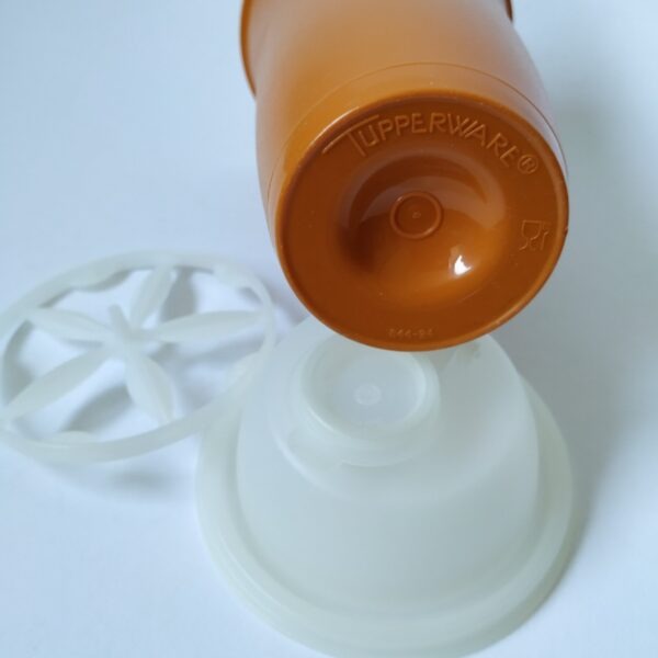 Shake beker – quick shaker Tupperware – oranje – hoogte 20 cm (4)