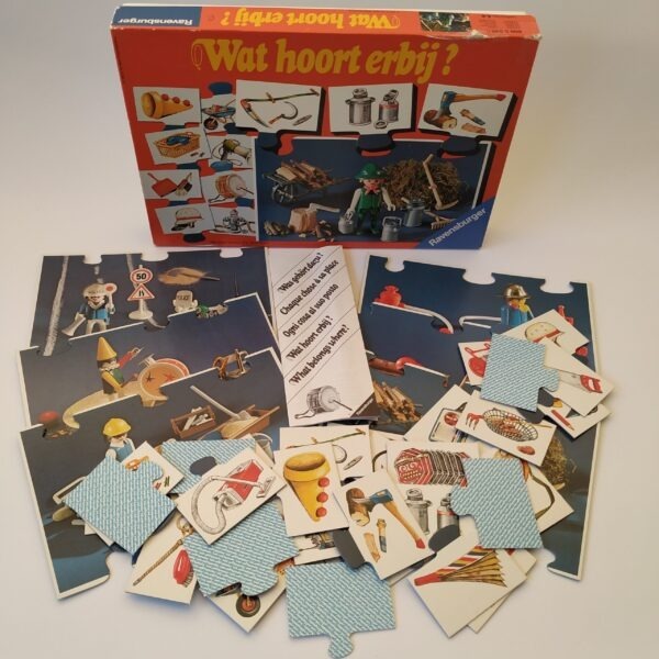 Vintage spel Wat hoort erbij? Een legspel van Ravensburger uit 1982