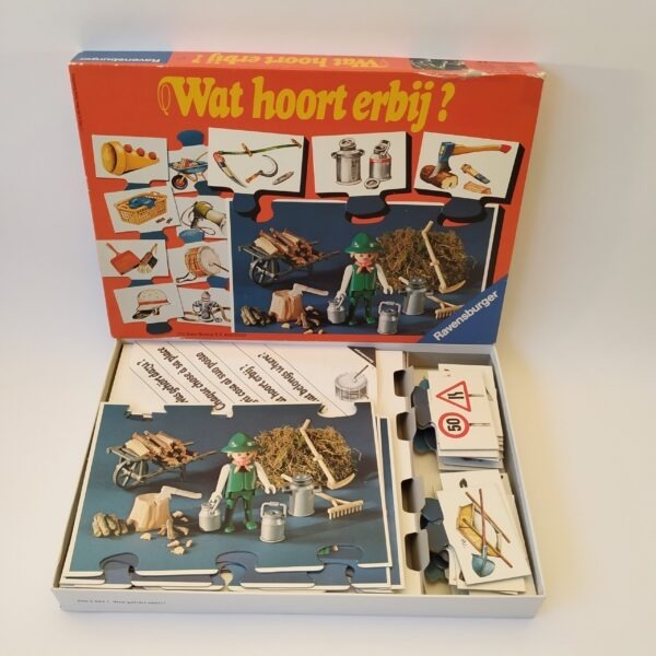 Vintage spel Wat hoort erbij? Een legspel van Ravensburger uit 1982