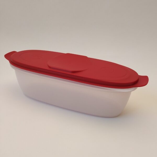Worstbox Tupperware – 27,5x9x8,5 cm – transparant-rood(3)