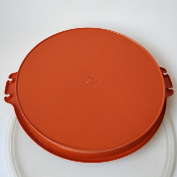 Snackschaal – partyschaal Tupperware – oranje – diameter 33 cm (3)