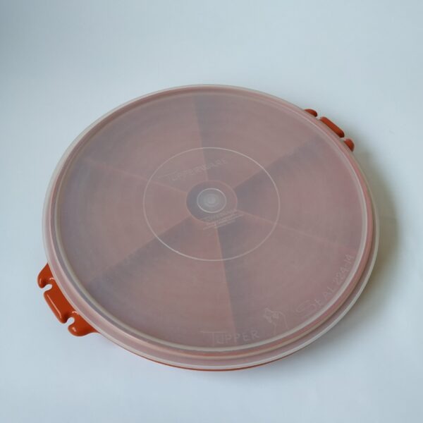 Snackschaal – partyschaal Tupperware – oranje – diameter 33 cm (4)