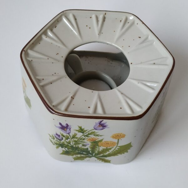 Theepot warmhouder – theelicht – bloemen – diameter 13 cm – hoogte 8 cm (4)