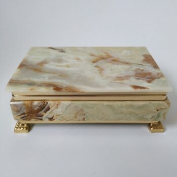 Vintage juwelen / sieraden kistje op 4 voetjes