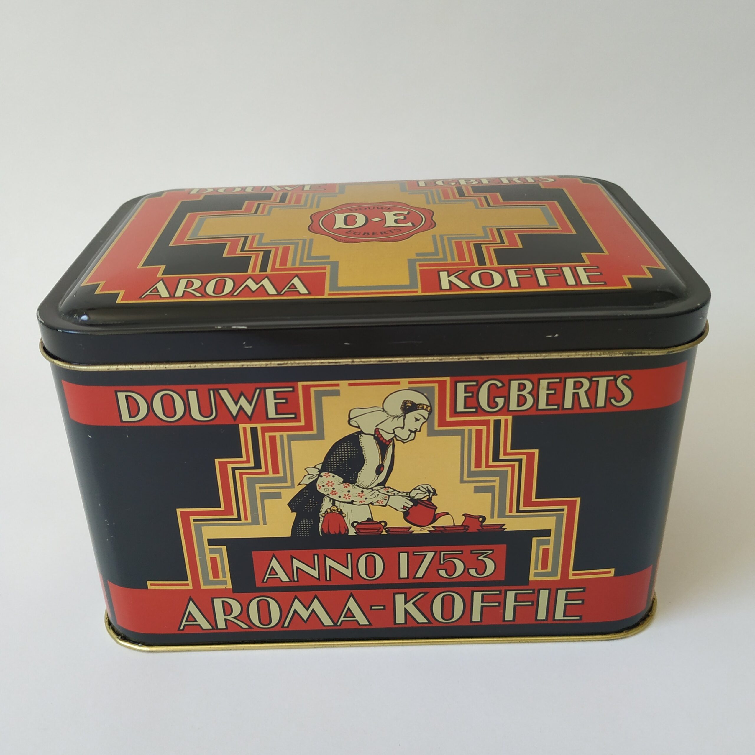 Vintage Blik/Trommel Douwe Egberts 1753 - Queens Vintage