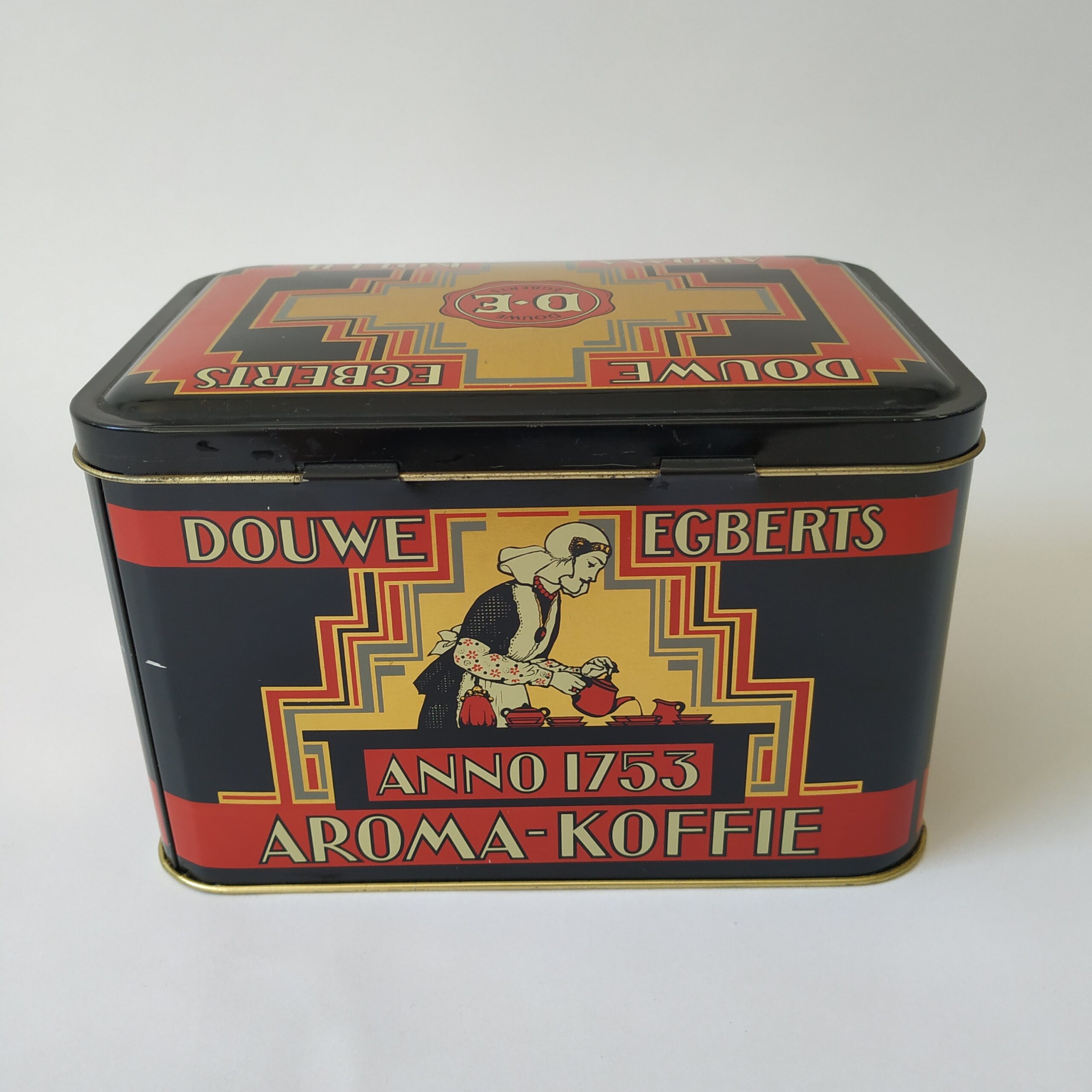 Vintage Blik/Trommel Douwe Egberts 1753 - Queens Vintage