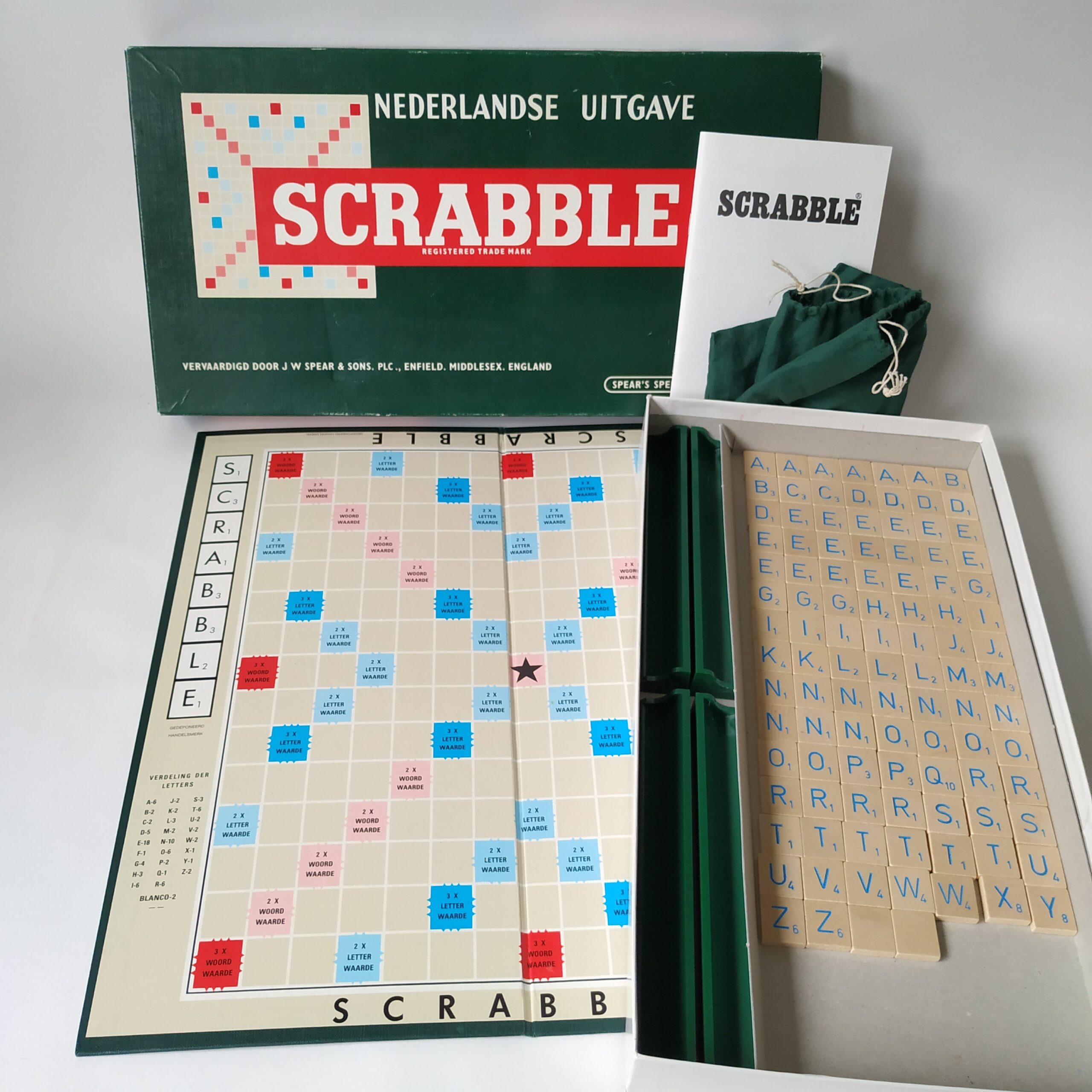 Vintage Spel Scrabble (Nederlandse uitgave) - Queens