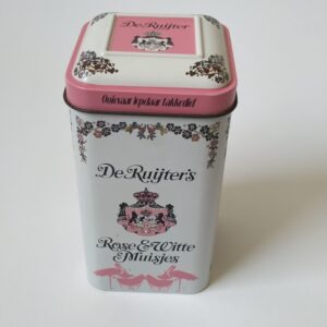 Vintage blikje van de Ruijter's, Rose & Witte Muisjes