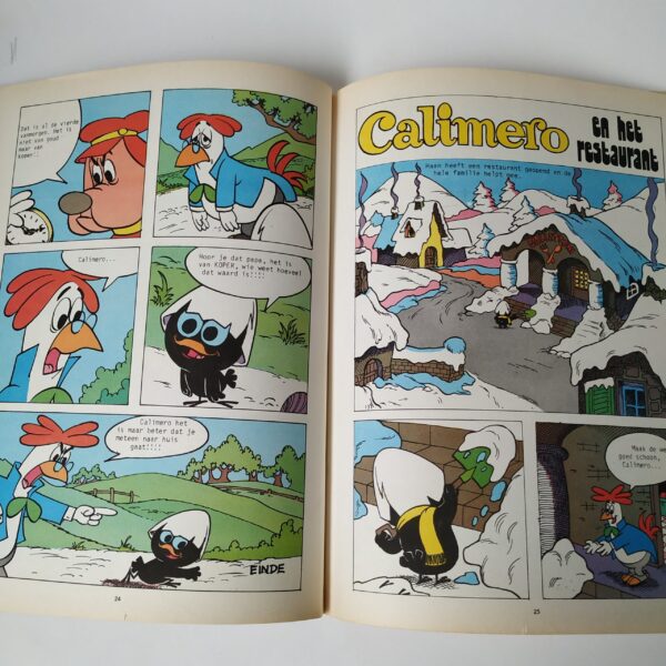 Vintage stripboek Calimero de Cowboy uit 1977