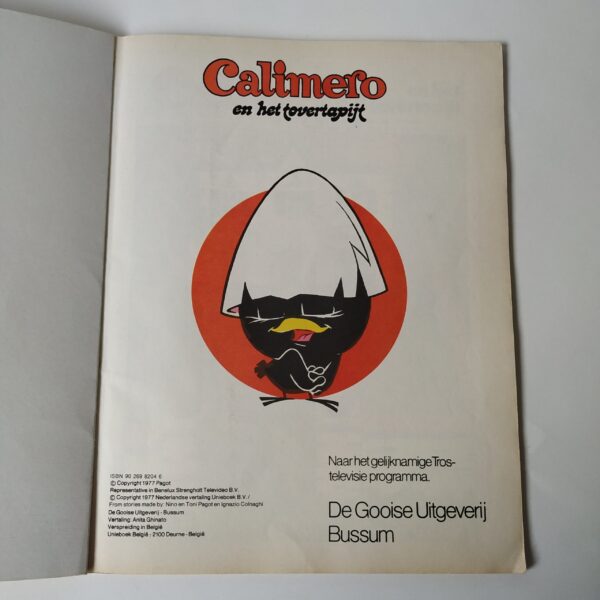 Vintage stripboek Calimero en het Tovertapijt uit 1977