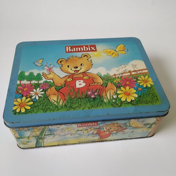 Vintage blik/trommel Bambix van Nutricia