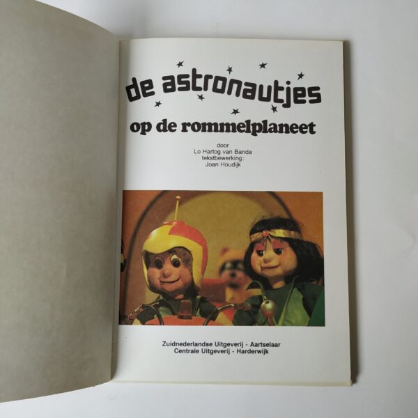 Vintage boek De astronautjes op de rommelplaneet uit 1978