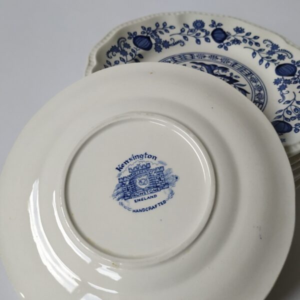 Vintage gebakstel van Kensington Ironstone England, handcrafted