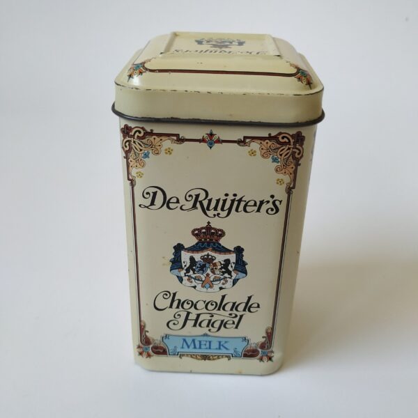 Vintage blikje van de Ruijter, Chocolade Hagel Melk