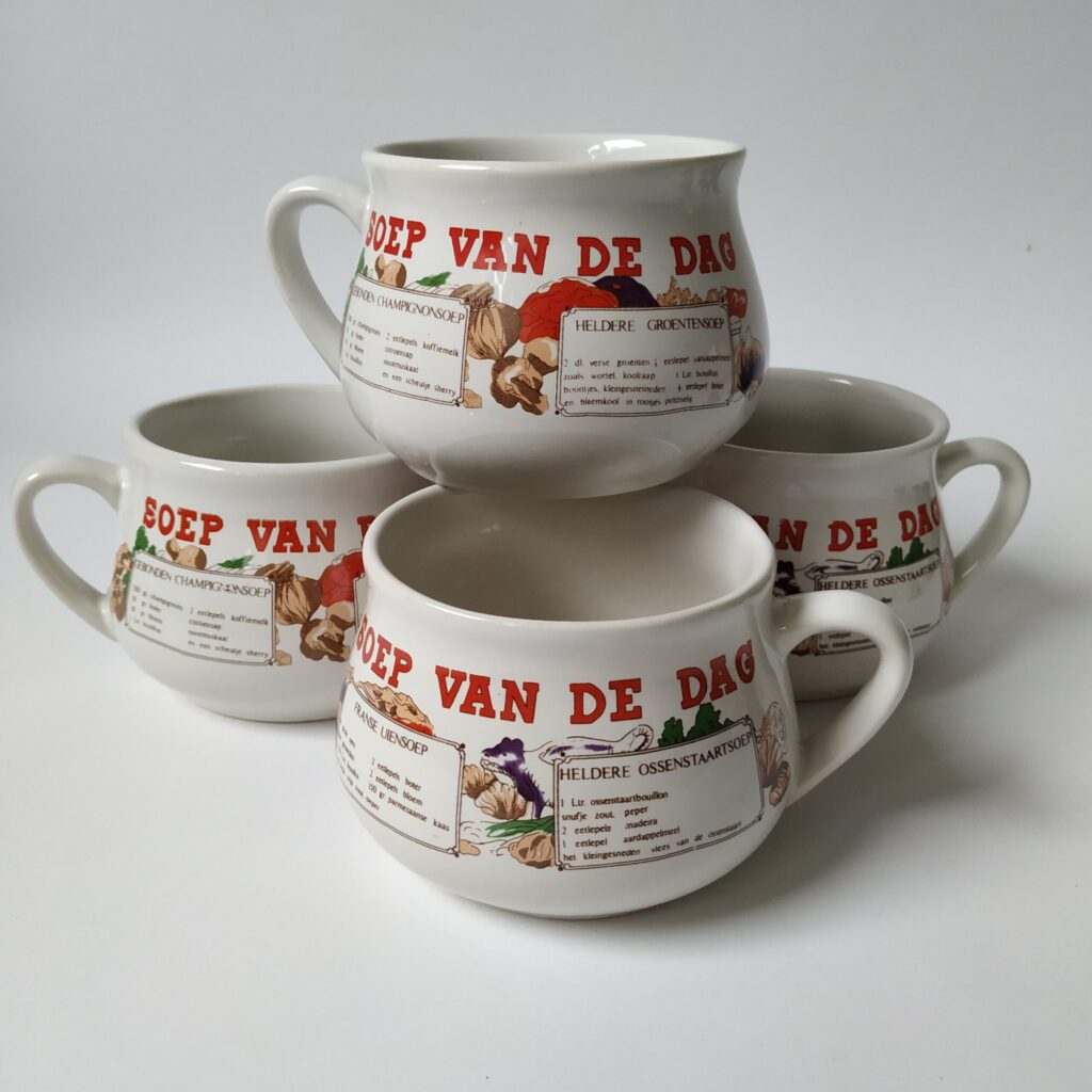 Vintage Soepkommen Soep van de Dag Queens Vintage