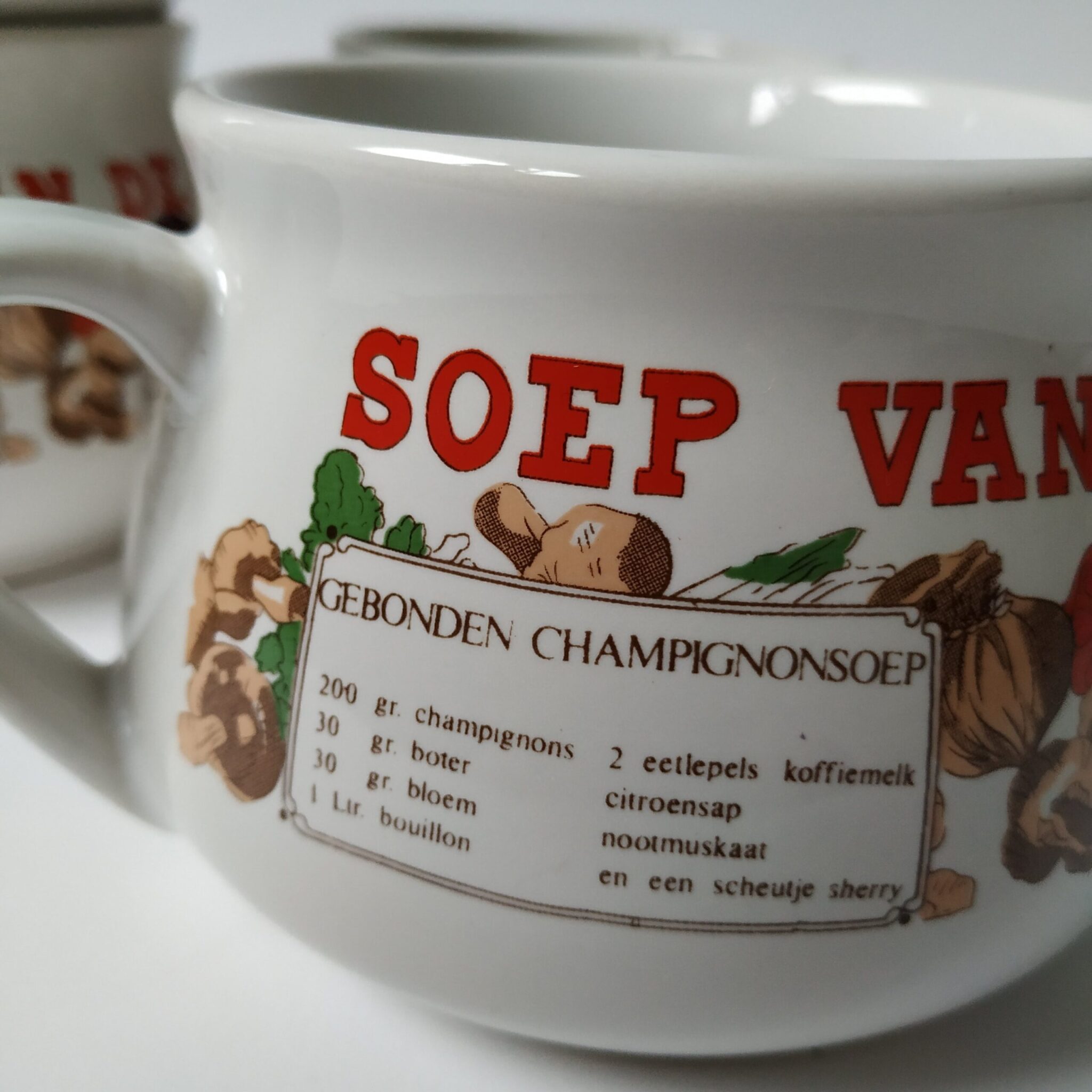 Vintage Soepkommen Soep van de Dag Queens Vintage