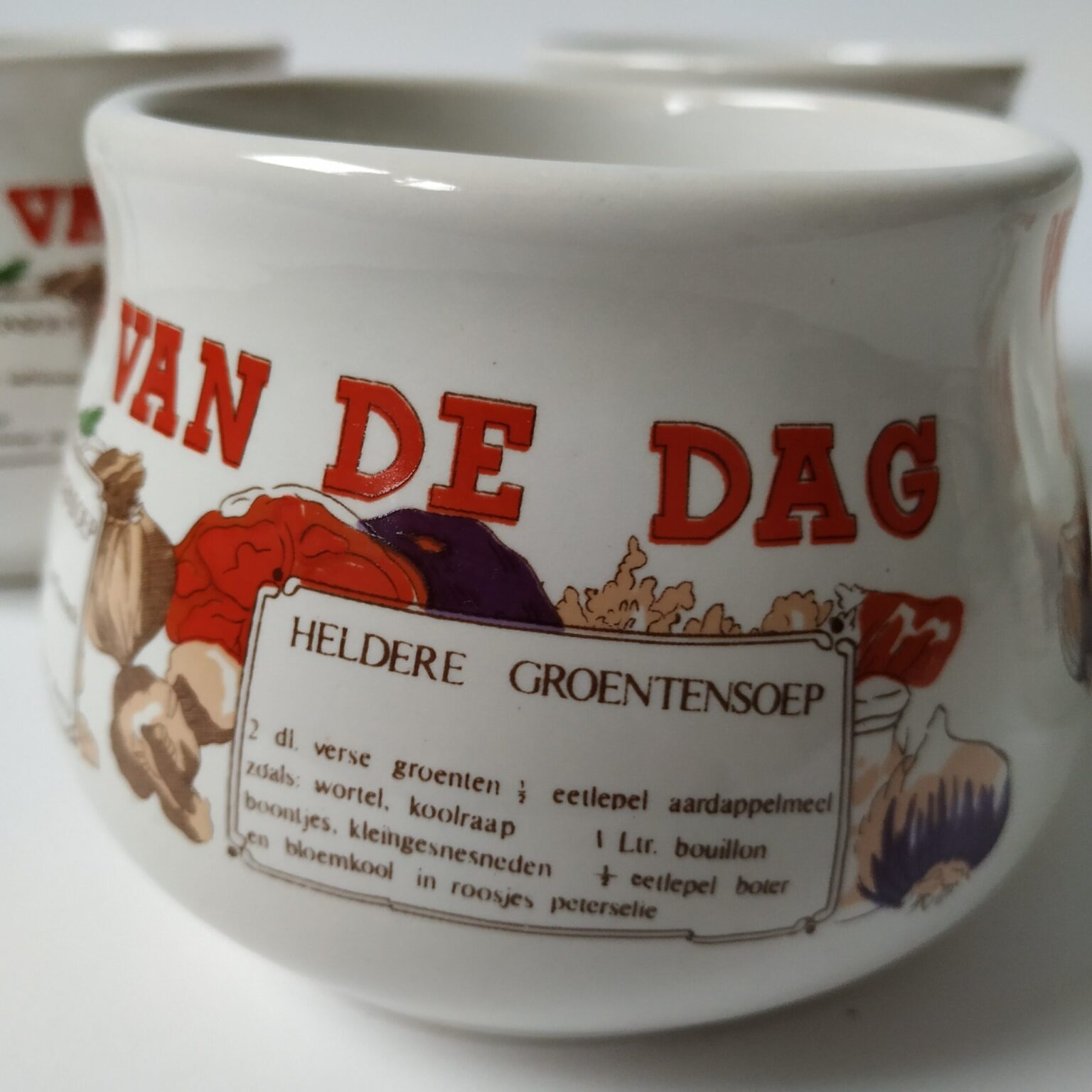 Vintage Soepkommen Soep van de Dag Queens Vintage