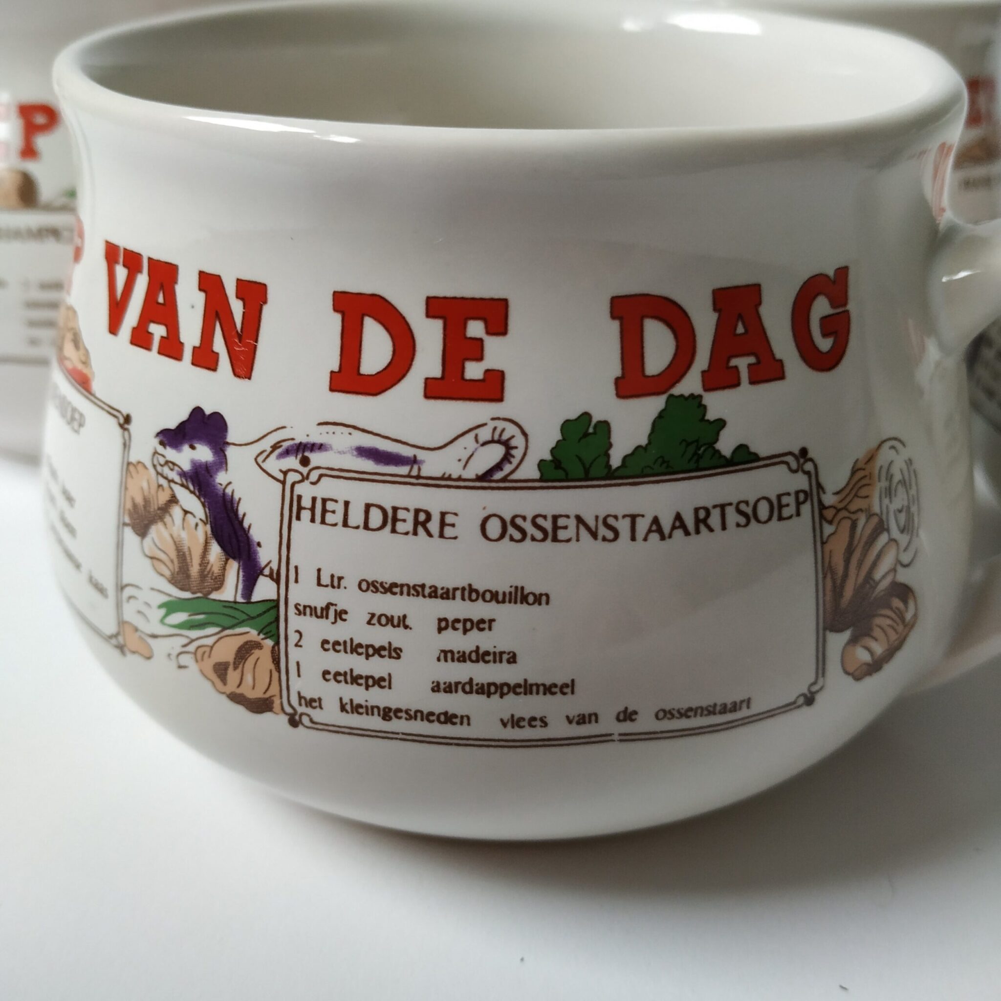 Vintage Soepkommen Soep van de Dag Queens Vintage