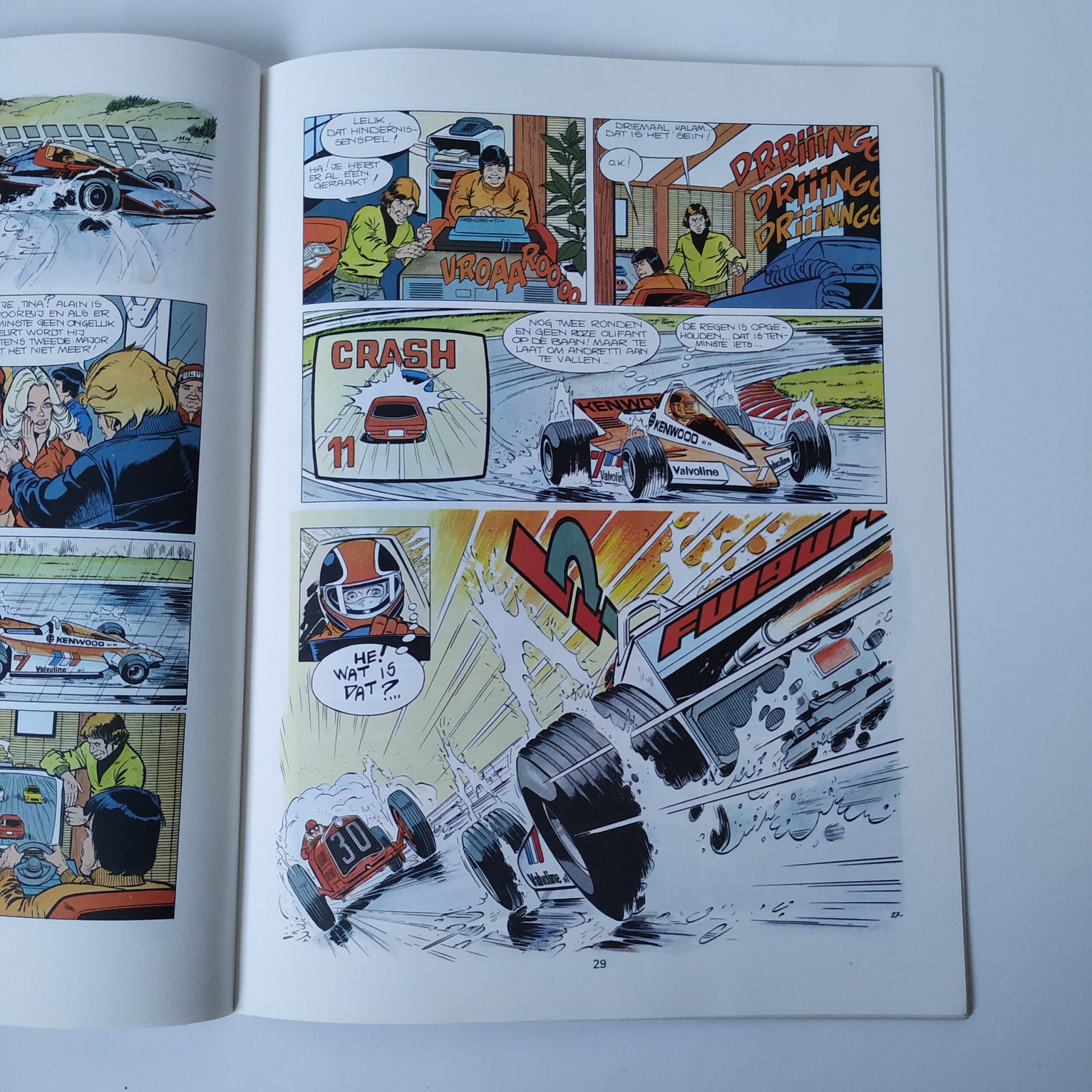 Stripboek Alain chevallier – aanslag bij formule 1 – 1980 (4)
