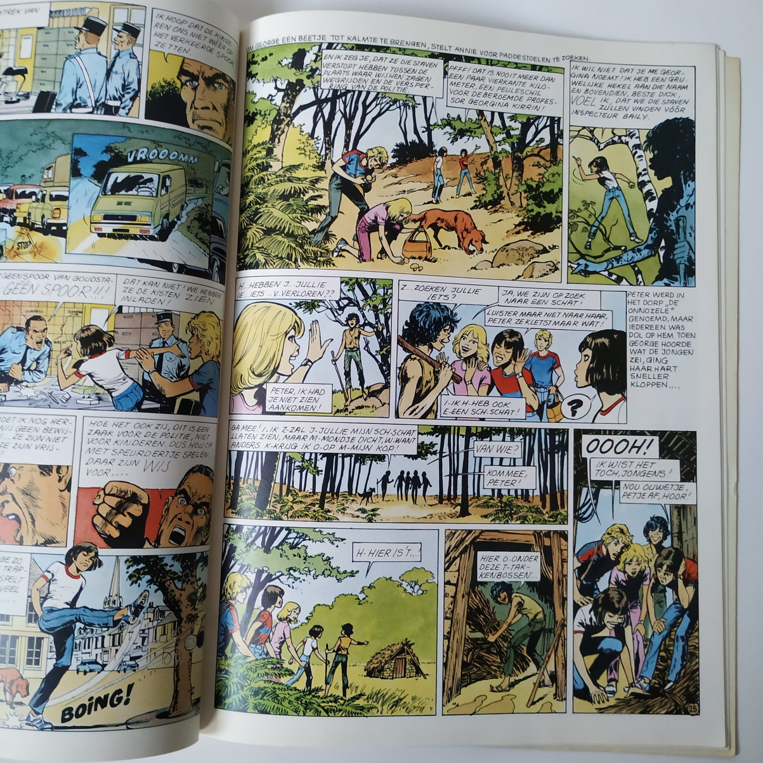 Stripboek De Vijf – De jacht op het goud uit 1982 (4)