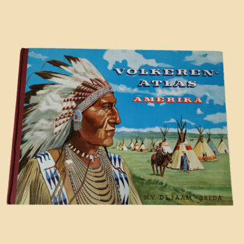 Vintage Volkeren-Atlas Amerika