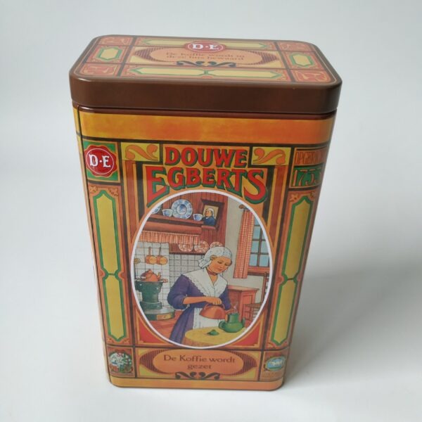 Vintage blik/bewaar bus Koffie van Douwe Egberts