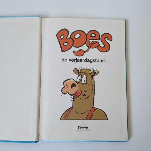 Vintage boek (hardcover) van Boes leuke avonturen uit 1988