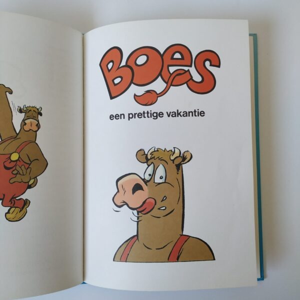 Vintage boek (hardcover) van Boes leuke avonturen uit 1988