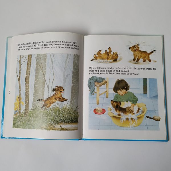 Vintage Boek Bruno, de hond geschreven. Geschreven door Gerda Muller