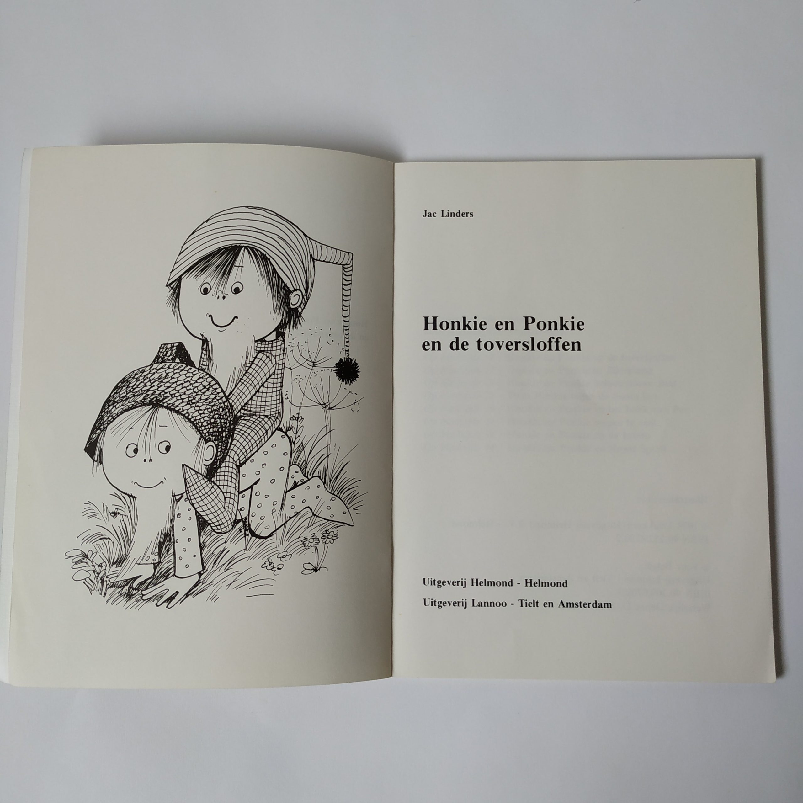 Boek Honkie en Ponkie en de toversloffen – jaar 1978 – Jac Linders – softcover 48 pagina’s (2)
