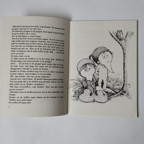 Vintage boek Honkie en Ponkie en de toversloffen uit 1978