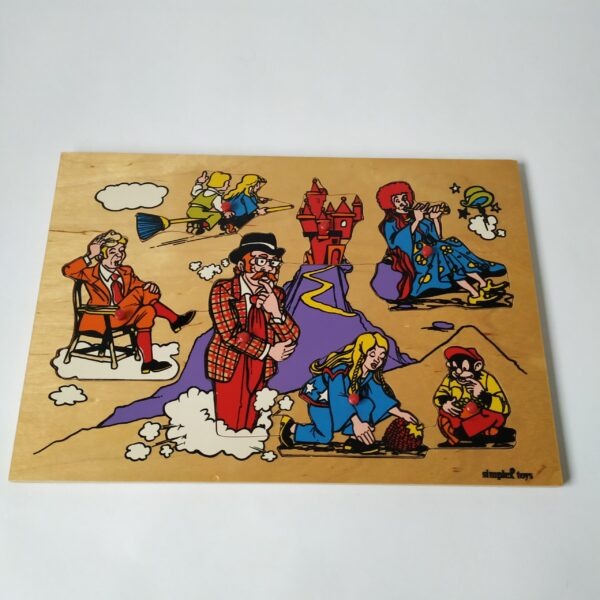 Vintage kinderpuzzel / noppenpuzzel van Tita Tovenaar van Simplex Toys