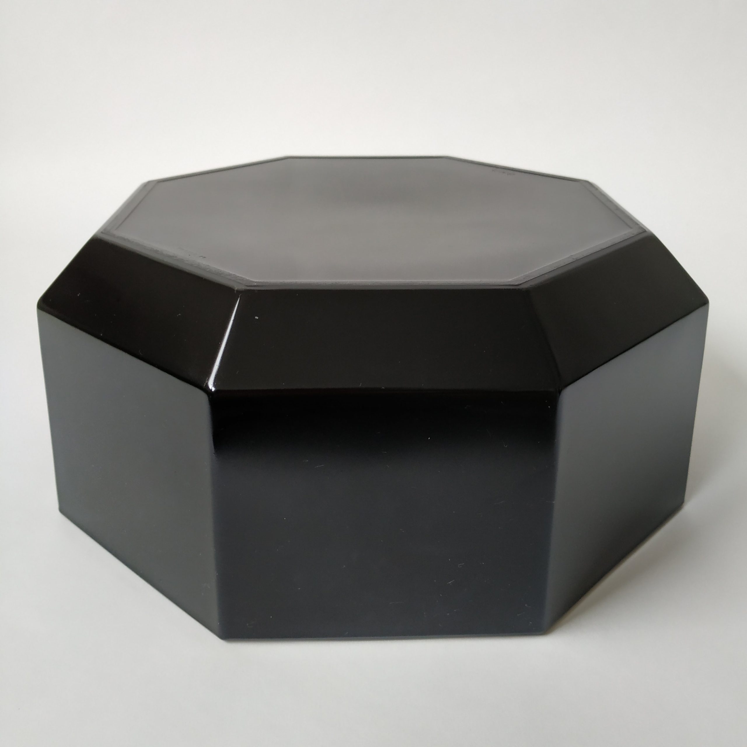 Schaal Arcoroc France Octime – achtzijdig – zwart – diameter 23 cm – hoogte 10 cm (3)