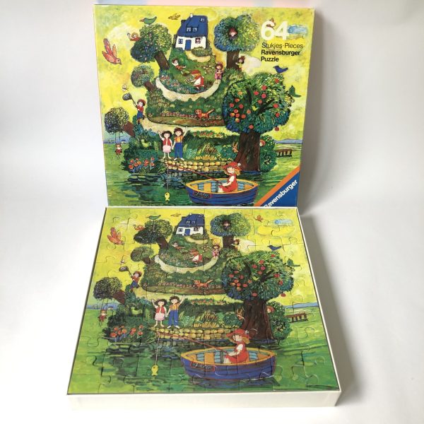 Vintage puzzel Vakantie-eiland van Ravensburger uit 1976