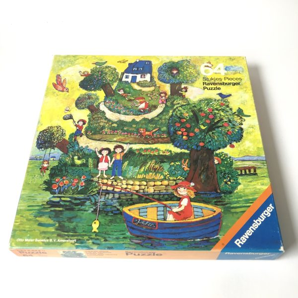 Vintage puzzel Vakantie-eiland van Ravensburger uit 1976