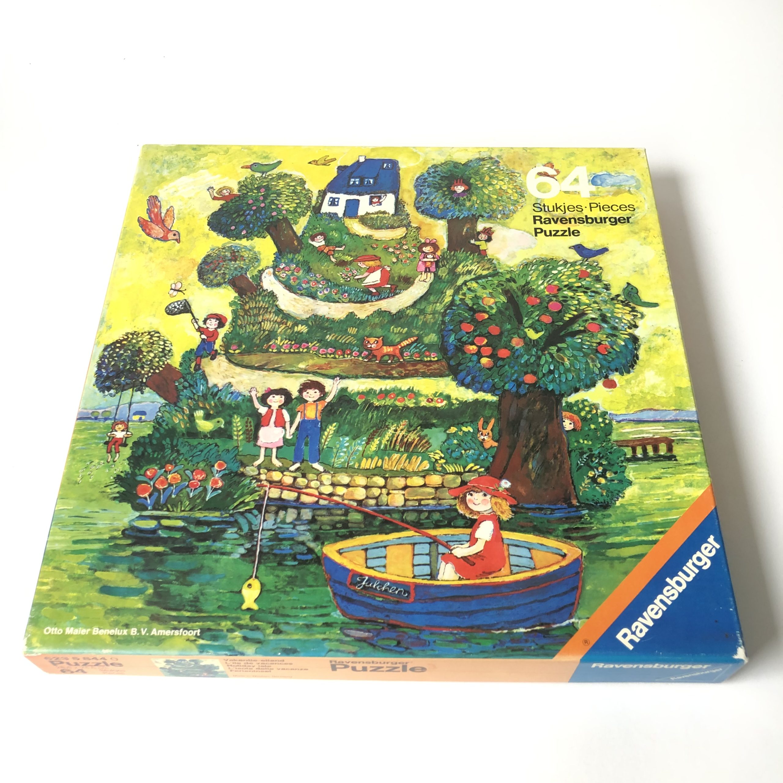 Puzzel Vakantie-eiland – Ravensburger uit 1976 – 64 stukjes – 29,5 x 29,5 cm (2)
