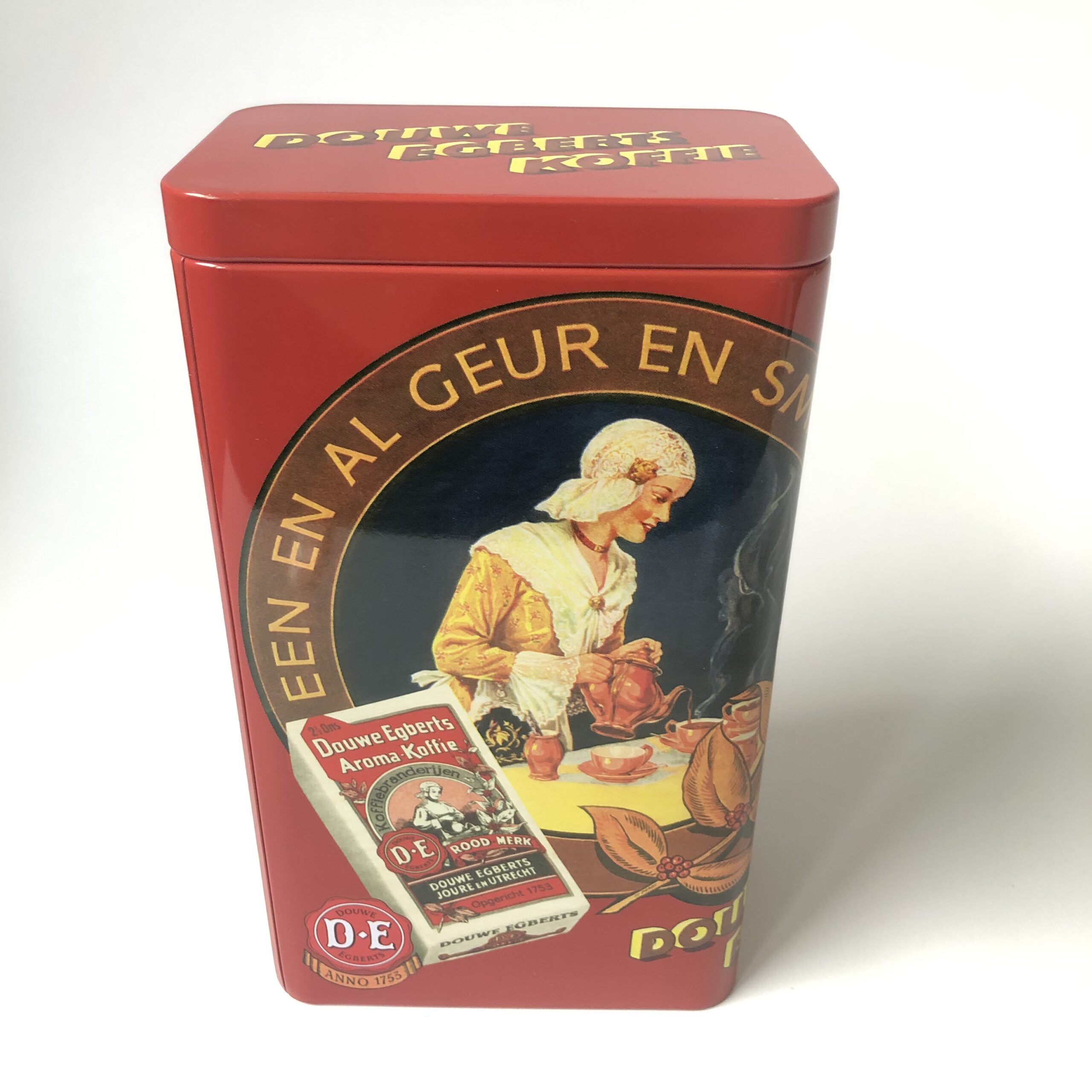 Vintage Blik Douwe Egberts Koffie, een en al geur en smaak