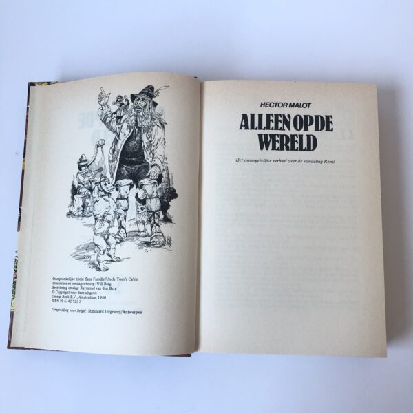 Vintage boek Alleen op de wereld en De negerhut van oom Tom