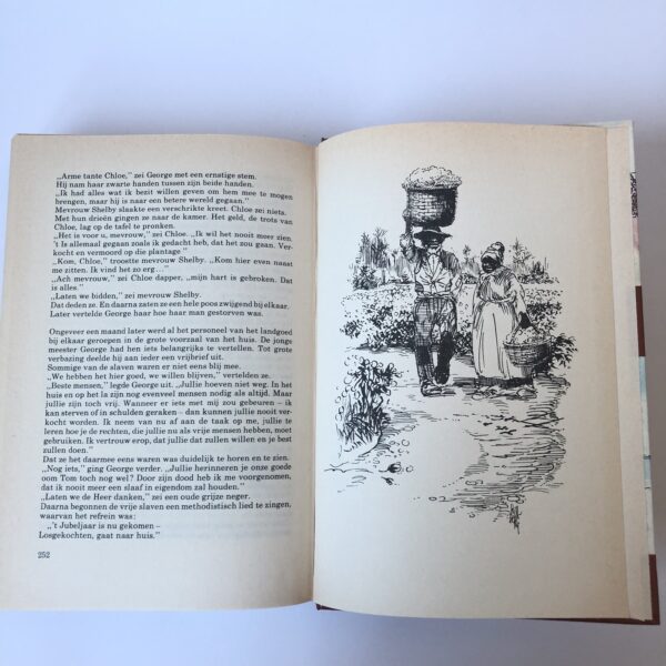 Vintage boek Alleen op de wereld en De negerhut van oom Tom