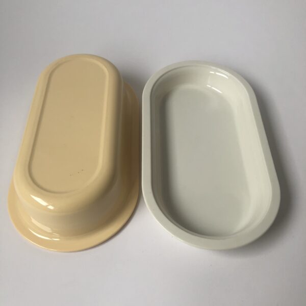 Vintage rechthoekig bakje van Tupperware met deksel