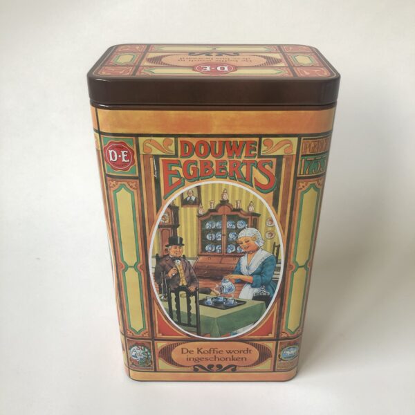 Vintage blik/bewaar bus Koffie van Douwe Egberts