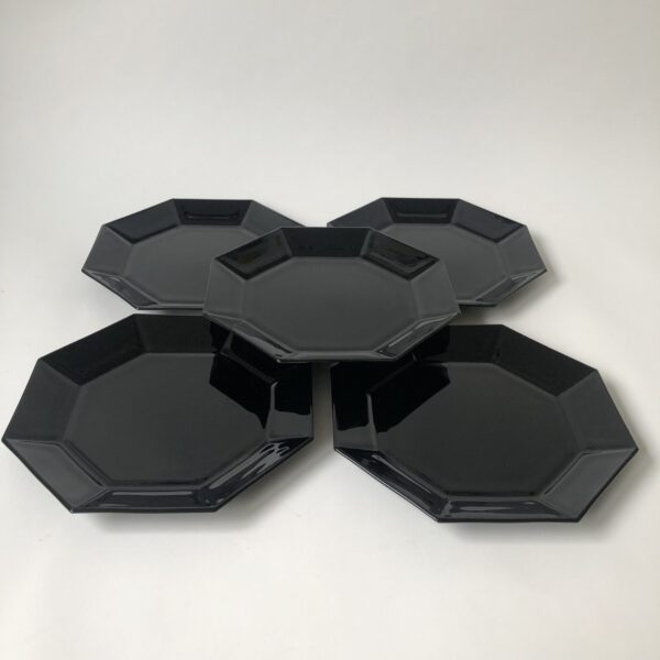 Bordjes Arcoroc France Octime - diameter 18 cm - 5 stuks (3) Vintage bordjes van Arcoroc France Octime