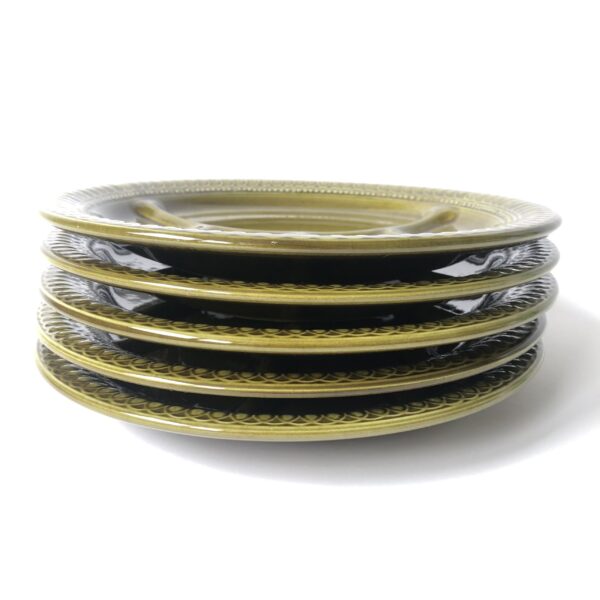 Fondue - gourmet borden Ved Besio & Figlio Italy - 5 stuks - diameter 24 cm(3) Vintage fondue/gourmet/tapas Borden van Ved Besio & Figlio Italy