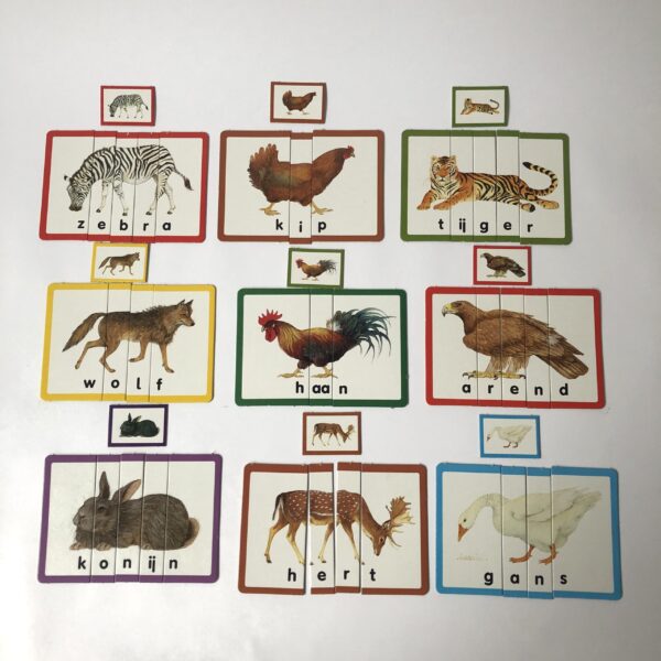 Het eerste lezen van Ravensburger - Jaar 1988 (8) Vintage spel Het eerste lezen van Ravensburger uit 1988, inclusief spelregels