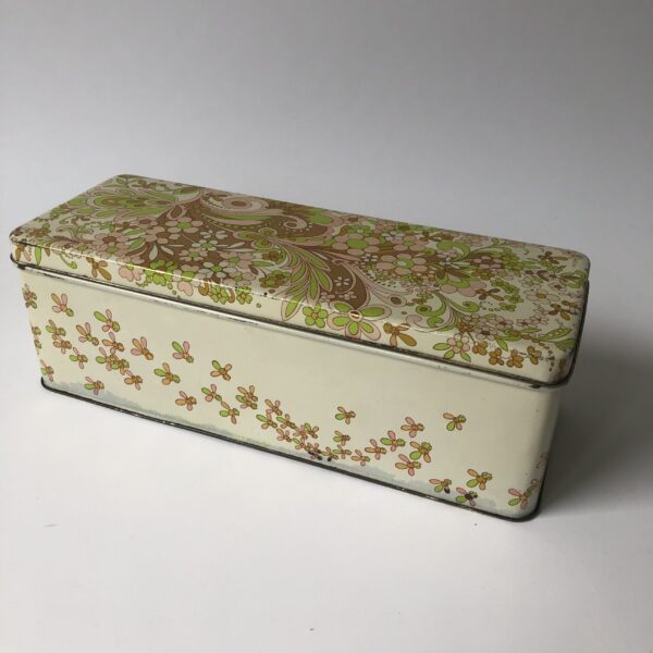 Ontbijtkoekblik van Verkade - afmeting 28x10,5x9,5 cm (4) Vintage ontbijtkoekblik van Koninklijke Verkade Fabrieken N.V. Zaandam Holland